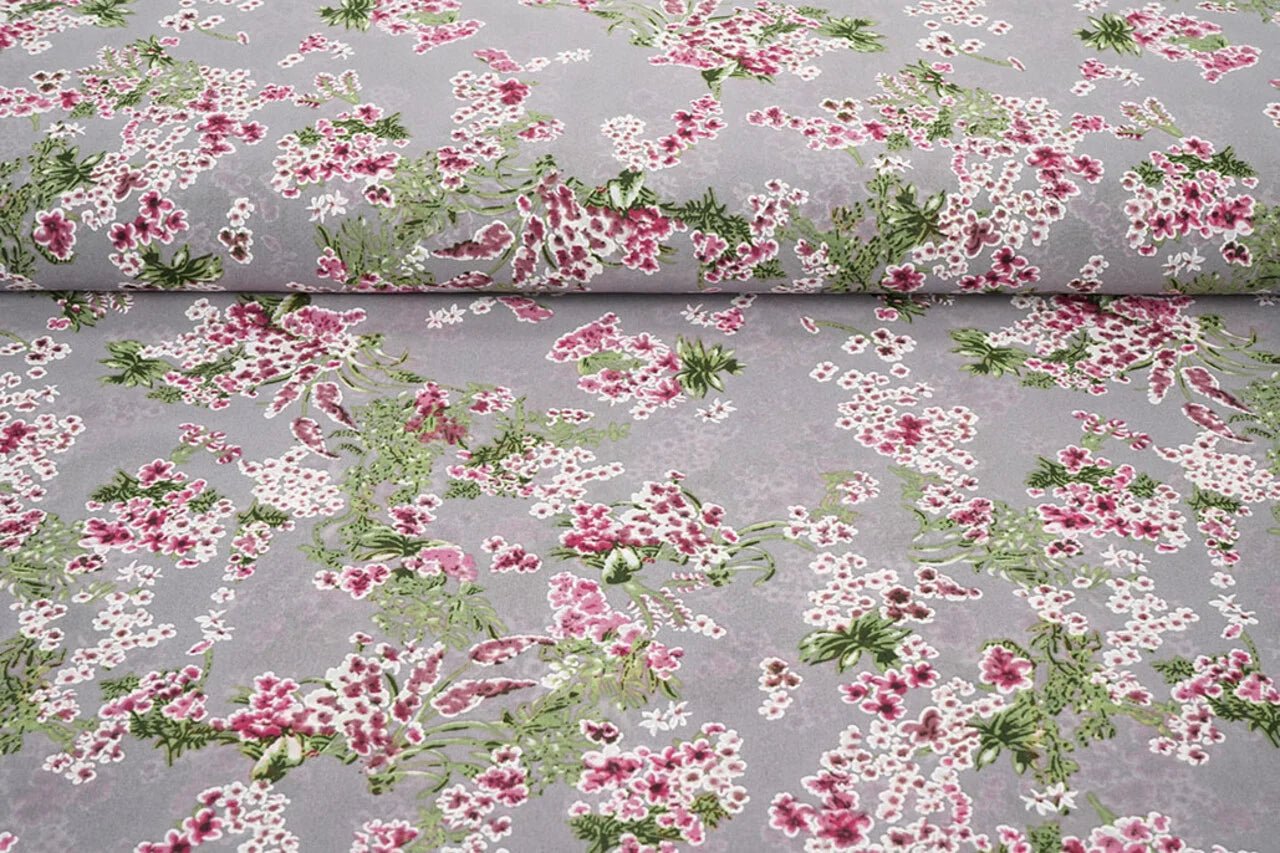 Image avec Chiffon - fines fleurs de cerisier 65 g/m² – disponible chez Šarlotes audumi