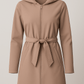 Softshell audums ar elastānu - šokolādes brūns 300 g/m²
