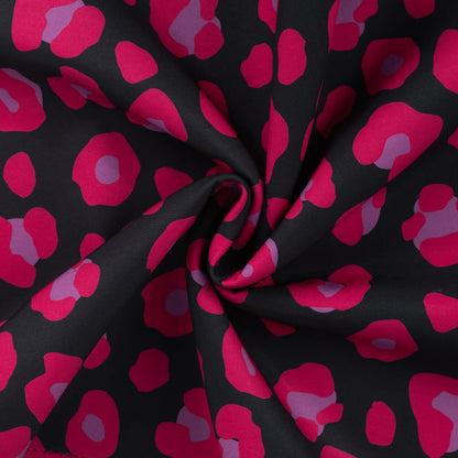 Pilt Softshell-kangaga - fuksia leopard 310 g/m² – saadaval Šarlote kangad