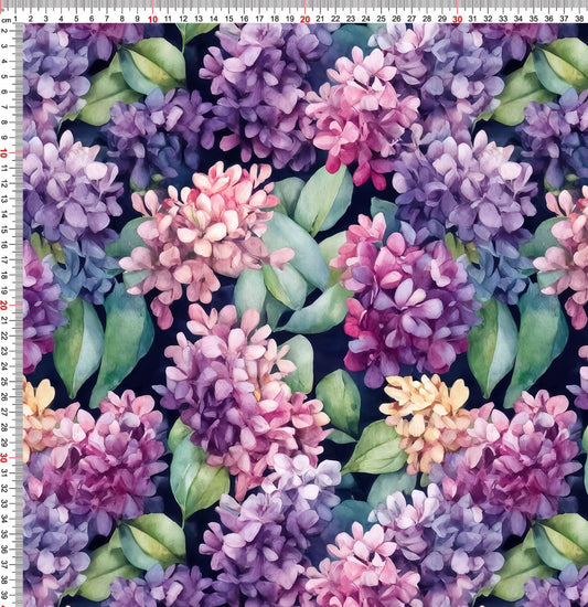 Attēls ar Softshell audums - hortenzijas 300 g/m² – pieejams Šarlotes audumi