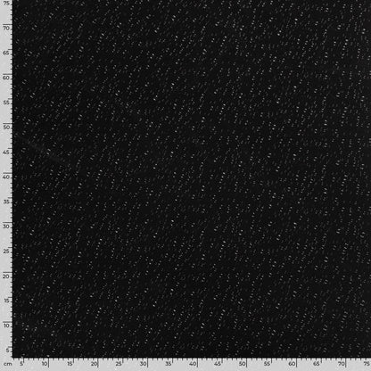 Softshell-kangas - valged täpid mustal taustal 310 g/m²