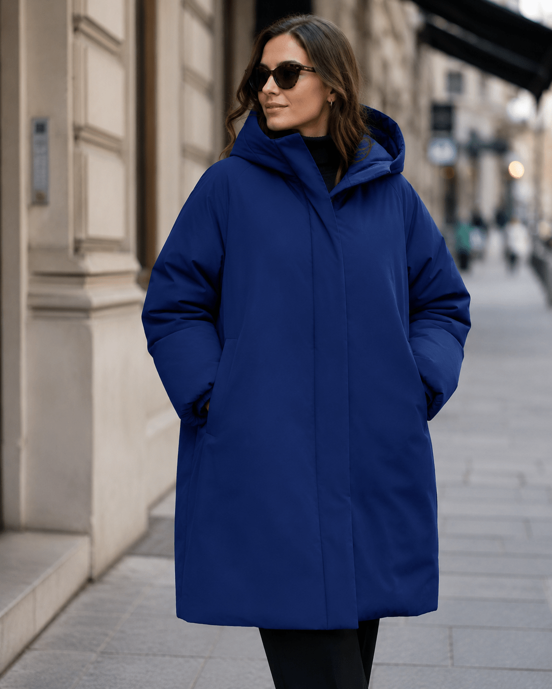 Pilt: veekindel Softshell-kangas, kuninglik sinine – saadaval veebis Charlote'i kangad