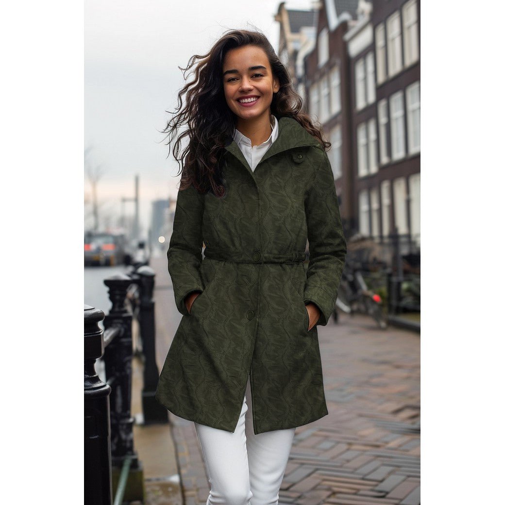 Attēls ar Stepēts audums “Zig Zag” – melns 230 g/m² – pieejams Šarlotes audumi