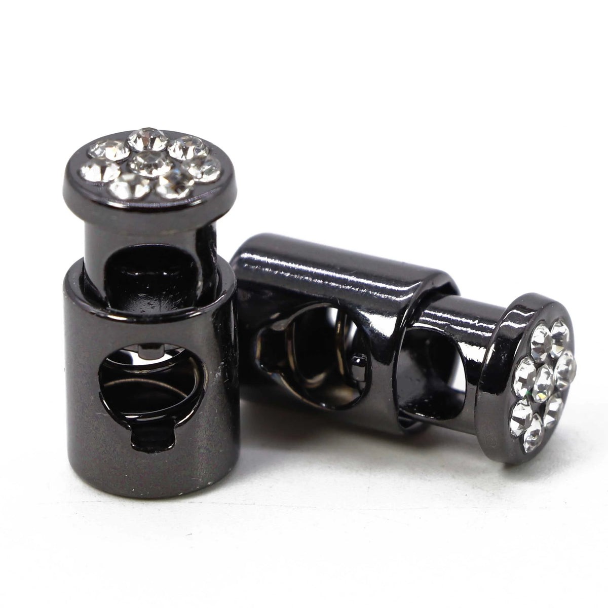 Metallist nöörikinnitus tsirkooniumiga, 20 × 10 mm – 10 tk.