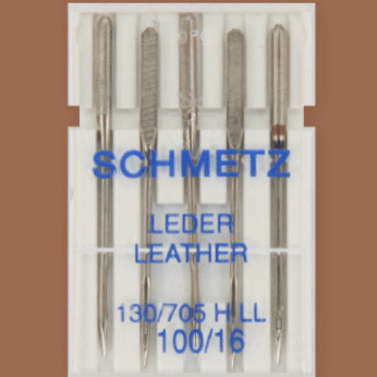 Šujmašīnu adatas ādai SCHMETZ LEATHER - Nr.100 (5gab.)