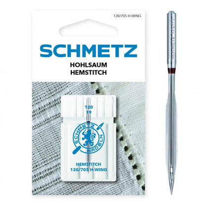 Aiguilles pour machine à coudre pour points ajourés SCHMETZ HEMSTITCH NEEDLES - N°120 (1 pce)