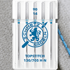 Šujmašīnu adatas dekoratīvajām šuvēm SCHMETZ TOPSTITCH NEEDLES - Nr.90 (5gab.)