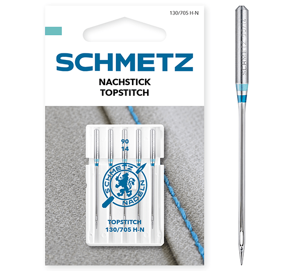 Šujmašīnu adatas dekoratīvajām šuvēm SCHMETZ TOPSTITCH NEEDLES - Nr.90 (5gab.)