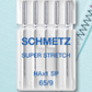 Šujmašīnu adatas ļoti elastīgai trikotāžai SCHMETZ SUPER STRETCH - Nr.65 (5gab.)