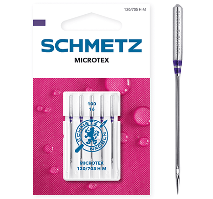 alt
Aiguilles pour machine à coudre pour tissus fins SCHMETZ MICROTEX - n° 100 (5 pièces)