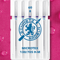 alt
Õmblusmasina nõelad peenetele kangastele SCHMETZ MICROTEX - Nr.60 (5 tk.)