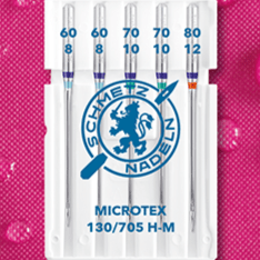 alt
Õmblusmasina nõelad peenetele kangastele SCHMETZ MICROTEX - Nr.60/70/80 (5 tk)