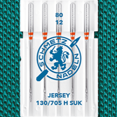 Nõelad trikookangale SCHMETZ JERSEY - nr 80 (5 tk)