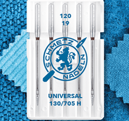 Universaalsed õmblusmasina nõelad SCHMETZ UNIVERSAL - Nr.120 (5 tk.)