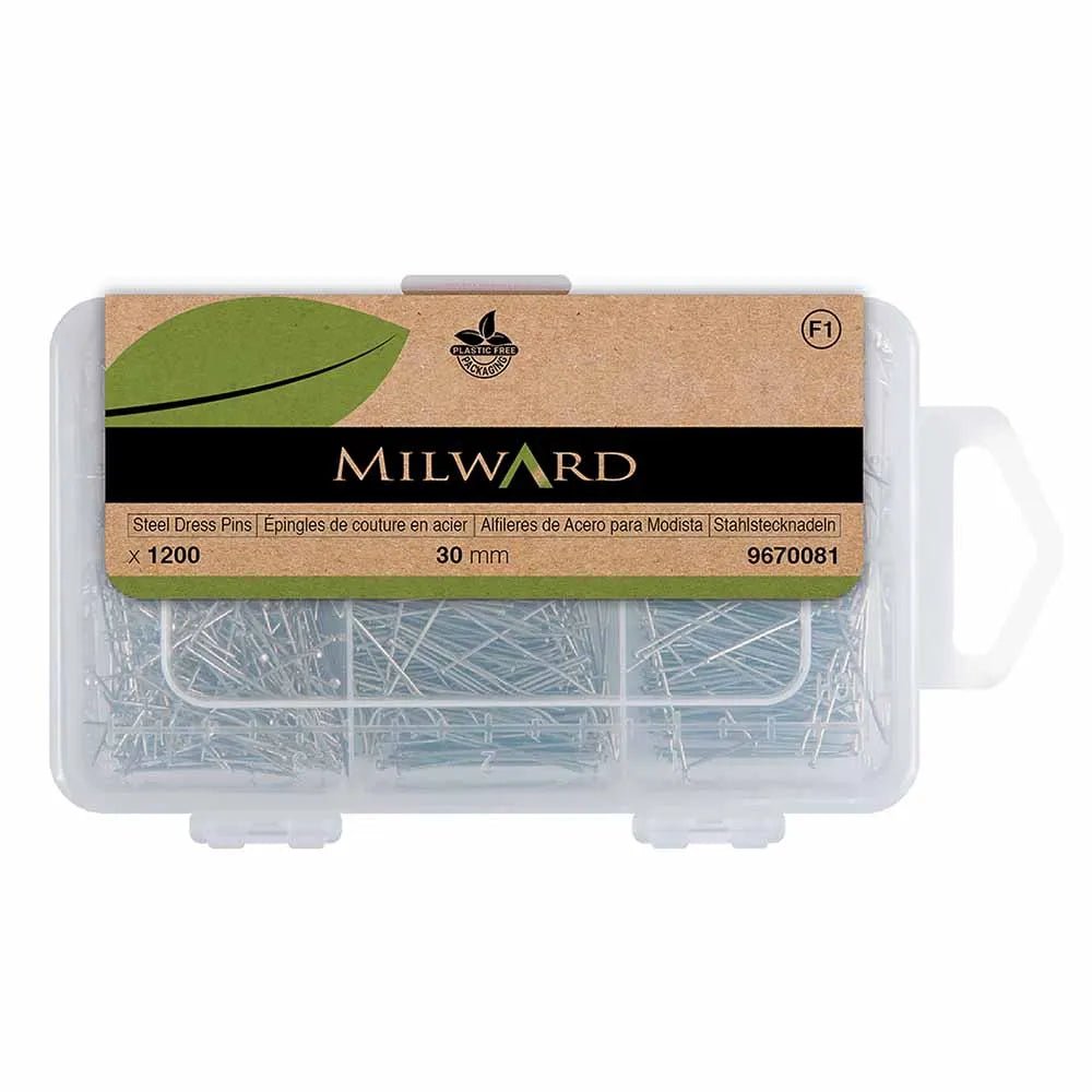 Pilt Milwardi õmblusnõeltest, terasest – 0,60 × 30 mm, 1200 tk – saadaval veebis Šarlotes audumi