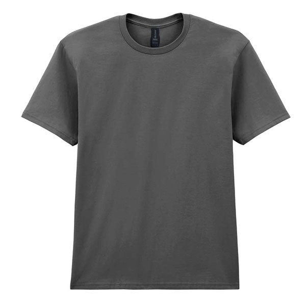 Attēls ar T - krekls 100% kokvilna - tumši pelēks 180 g/m² – pieejams Šarlotes audumi