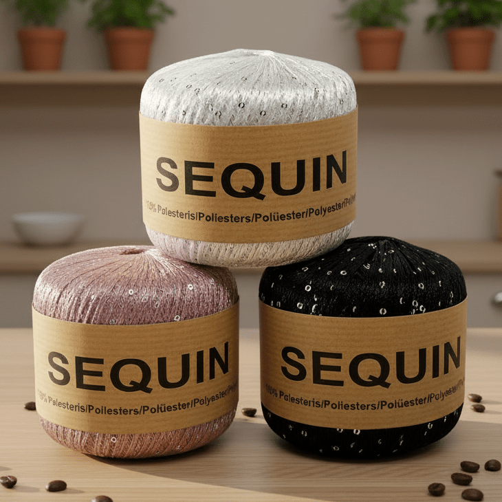 Attēls ar Tambordiegi Midara Sequin – 50 g/ 300 m – pieejams Šarlotes audumi