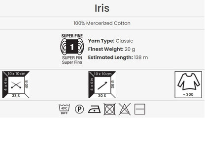 alt
Fil à broder YARN ART IRIS - 138m | 20g