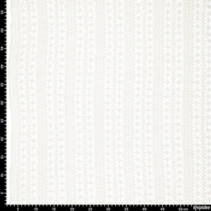 Heegeldatud pitskangas - piimvalge 230 g/m²