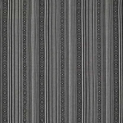 Traditional pattern fabric - black with grey 200 g/m²