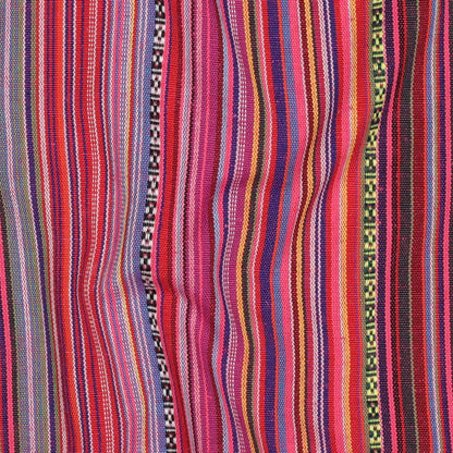 Folk pattern fabric - pink shades 200 g/m²