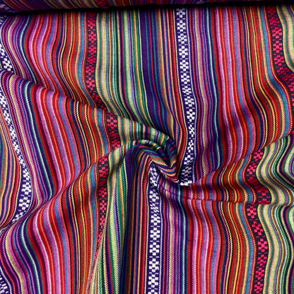 Tissu à motif traditionnel - tons violets 200 g/m²