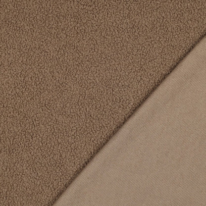 Tissu teddy - brun café 270 g/m²