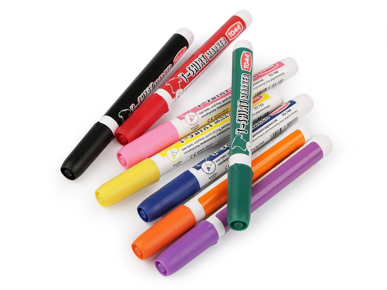 Attēls ar Tekstila marķieri audumiem | noturīgas krāsas – pieejams Šarlotes audumi