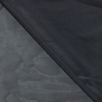 Image with black knitted lining fabric – available online at Šarlotes audumi