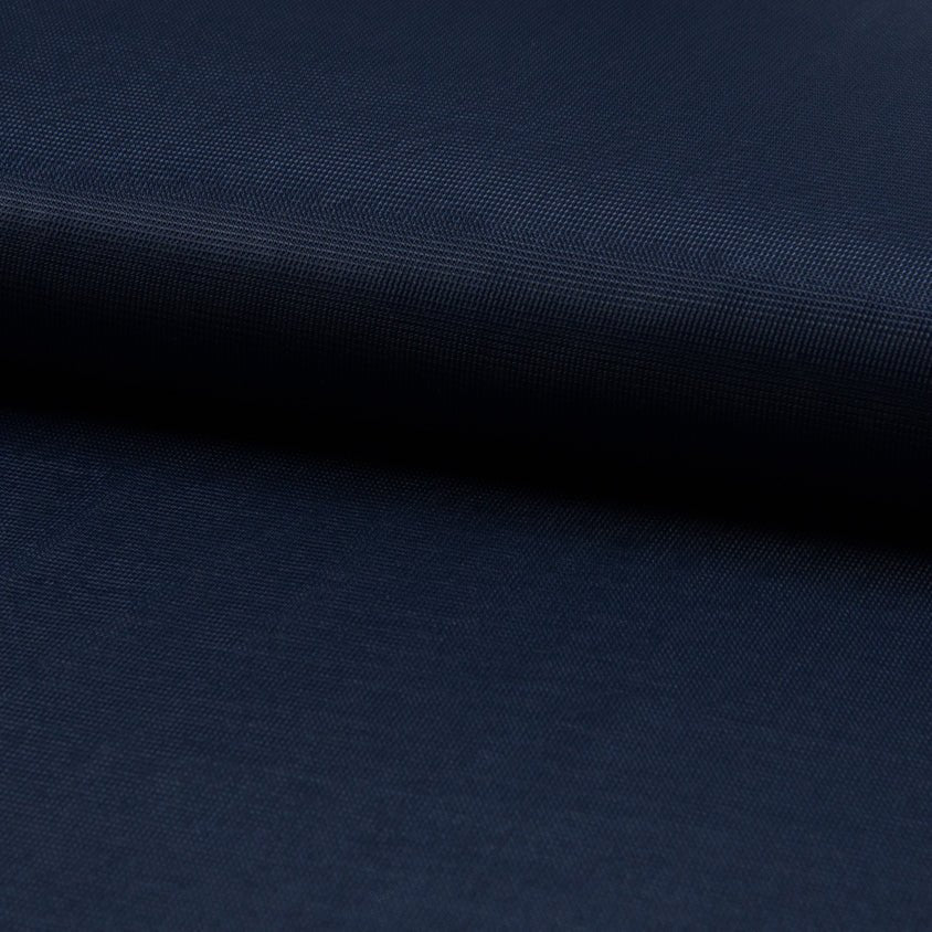 Image of dark blue knitted lining fabric – available online at Charlotte's Fabrics