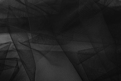 Stiff Black Tulle
