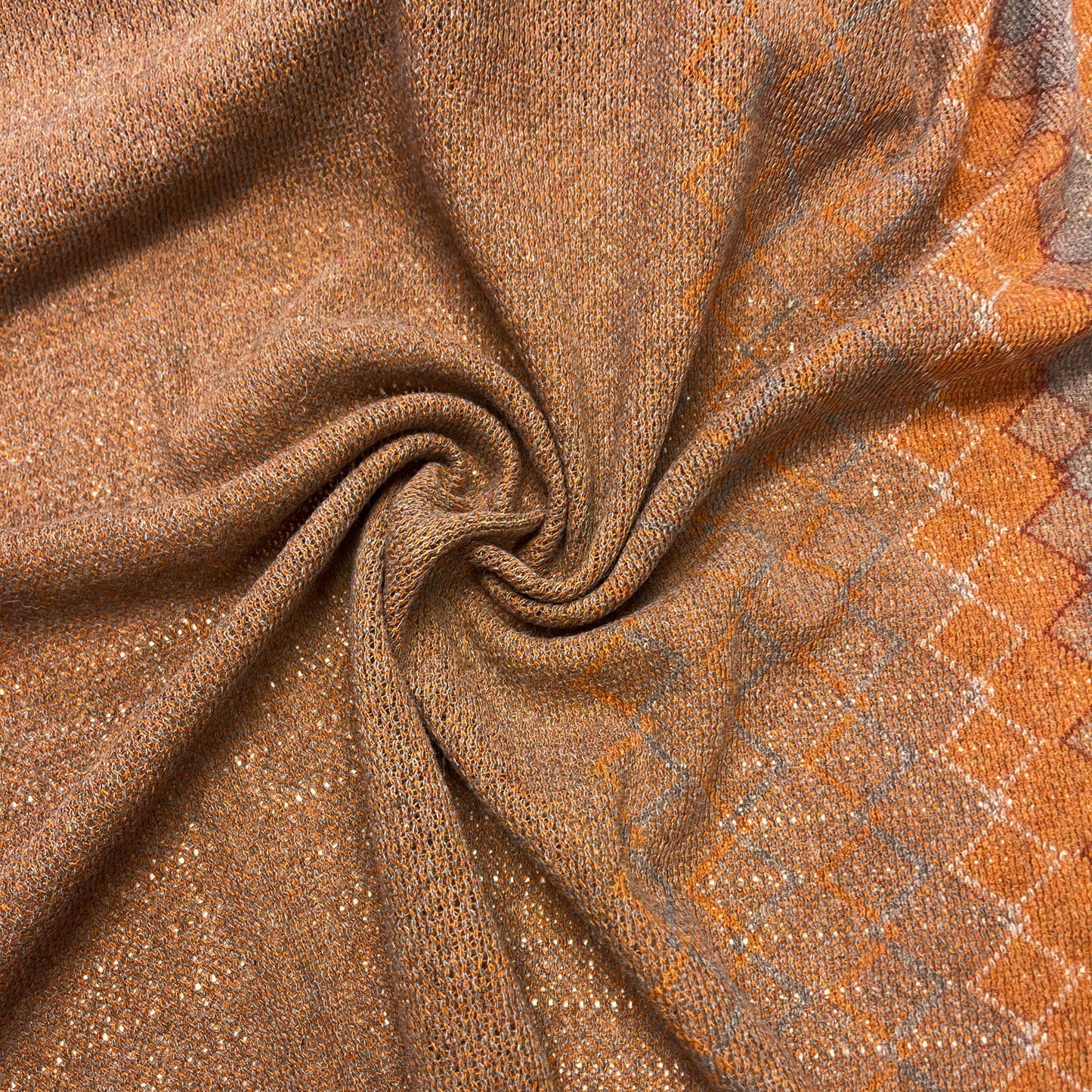 Attēls ar Vilnas audums - oranži brūns 380 g/m² – pieejams Šarlotes audumi