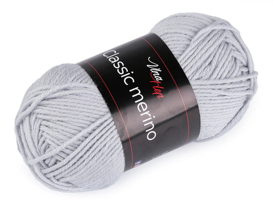 Vilnas Dzija Classic Merino - pelēka 50 m 105 g #61026