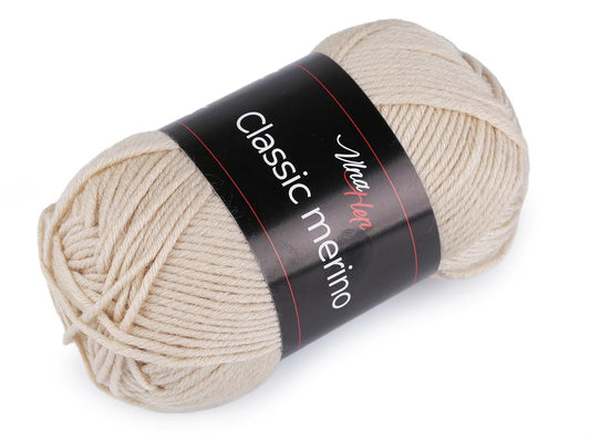 Vilnas Dzija Classic Merino - smilšu tonis 50 m 105 g #61007