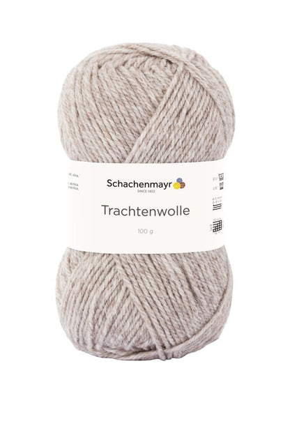 Laine Schachenmayr Trachtenwolle 185 m 100 g – mélange brun-gris #00011