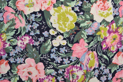 Tissu en viscose à fleurs 100 g/m²