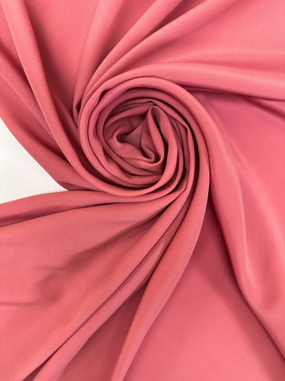 Silk fabric - coral shade 75 g/m²