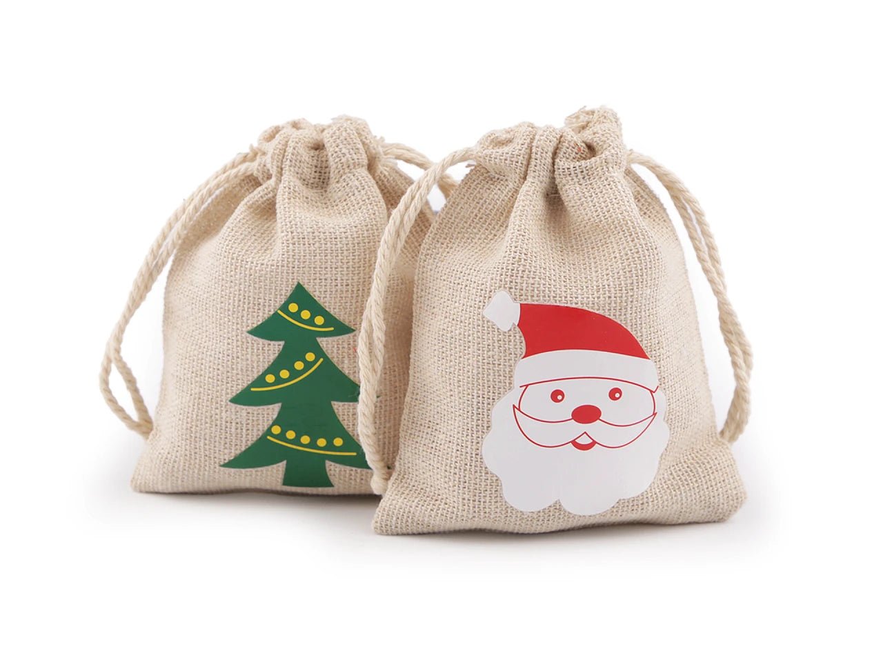 Christmas gift bag 8 × 10 cm – available online at Šarlotes audumi