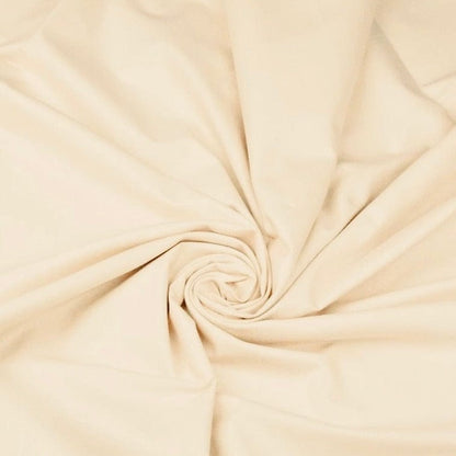 Tissu 100 % coton beige 125 g/m²