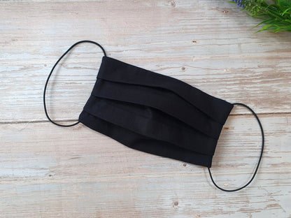 100% Kokvilnas audums-melns 220cm 146 g/m²