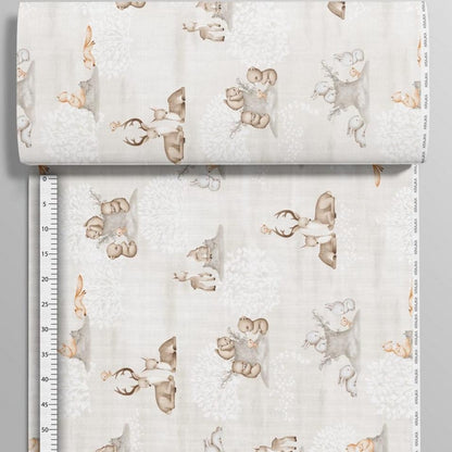 Tissu 100 % coton - animaux près de la souche 125 g/m²