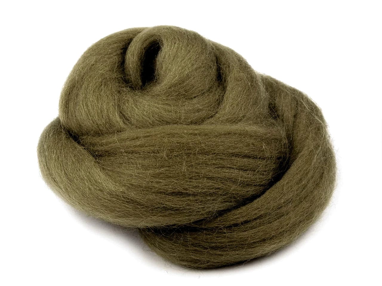 100% MERINO vilna filcēšanai (kārsums)-sūnu zaļa 20g #41