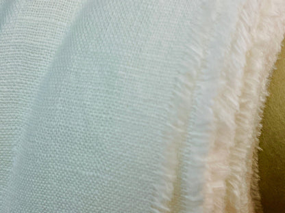 100% weichgemachtes Leinen, weiß 185 g/m²
