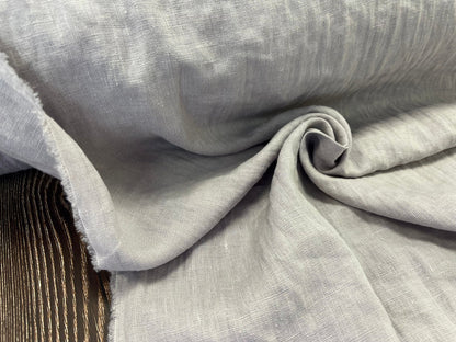 100% weiches Leinen, hellgrau, 205 g/m²