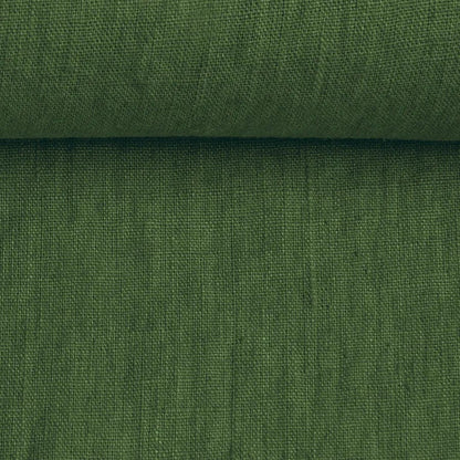 100 % lin lavé vert mousse de forêt 205 g/m²