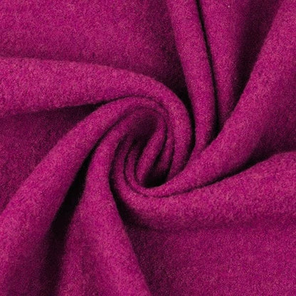100 % Wollstoff - leuchtend rosa 385 g/m²