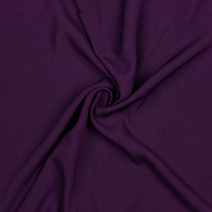 Tissu 100 % viscose, violet foncé, 110 g/m²