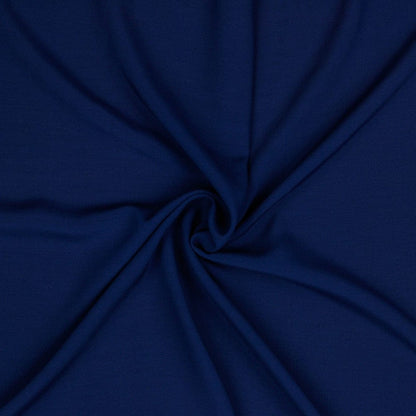 Tissu 100 % viscose bleu foncé 110 g/m²