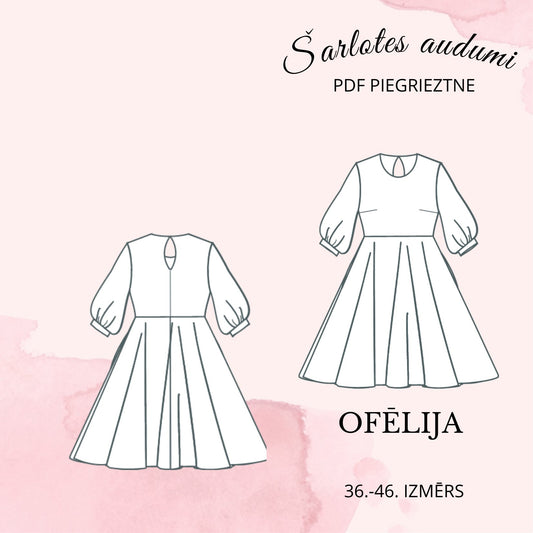 Digitāla piegrieztne-kleita Ofēlija