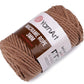 Dzija-aukla Yarn Art Macrame-gaiši brūna 75m 250g #788